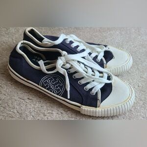 Tory Burch Navy Canvas sneakers